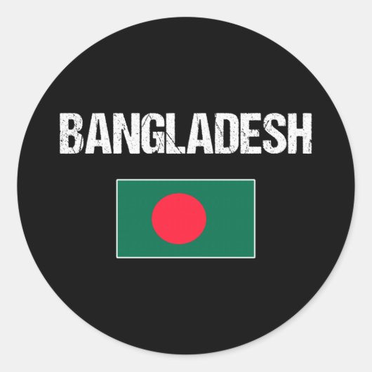 Sticker Rond Bangladesh (Devant)
