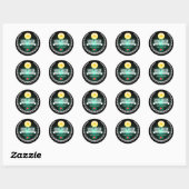 Sticker Rond Bangladesh (Feuille)