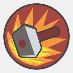 Sticker Rond Banhammer