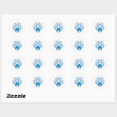 Sticker Rond Banjo Skull (Feuille)