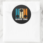 Sticker Rond Banjo Time Bluegrass Banjo (Sac)