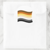 Sticker Rond Bannière Bear Pride (Sac)