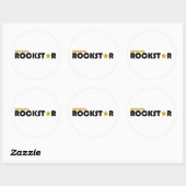 Sticker Rond Banque Rockstar (Feuille)