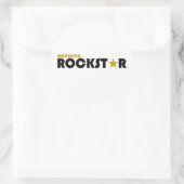 Sticker Rond Banque Rockstar (Sac)