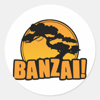 Sticker Rond Banzai