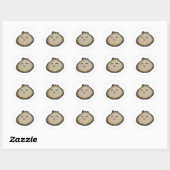 Sticker Rond Bao Dumpling (Feuille)