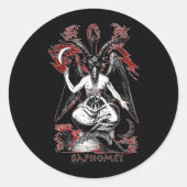 Sticker Rond Baphomet (Devant)