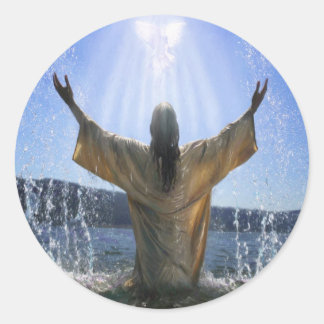 Sticker Rond Baptême