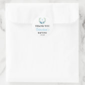 Sticker Rond Baptême du garçon bleu (Sac)