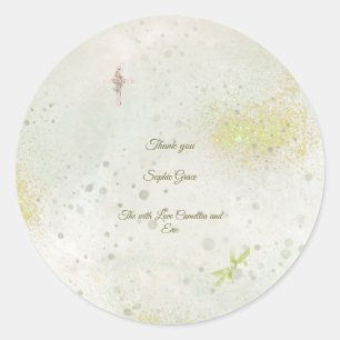 Sticker Rond Baptêmes ronds de baptême gracieux et brillants