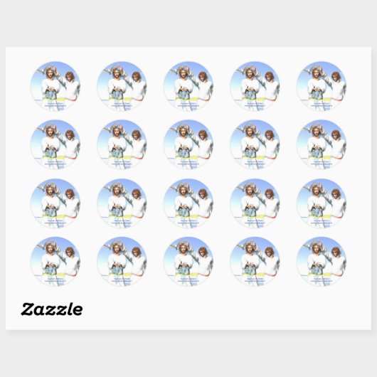 Sticker Rond Baptism of Christ (Feuille)