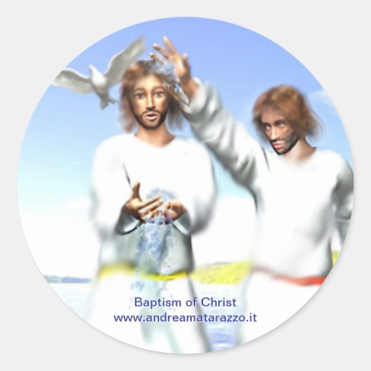 Sticker Rond Baptism of Christ (Devant)