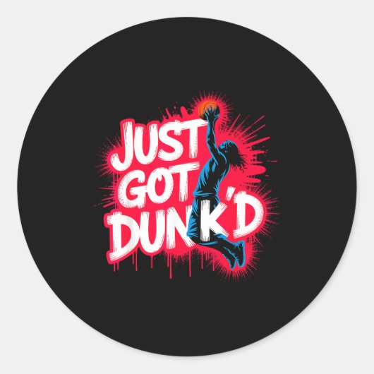 Sticker Rond Baptized Jesus Just Got Dunked Baptism (Devant)