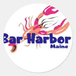Sticker Rond Bar Harbour, Maine