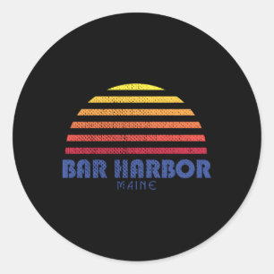 Sticker Rond Bar Harbour Maine Bar Harbour