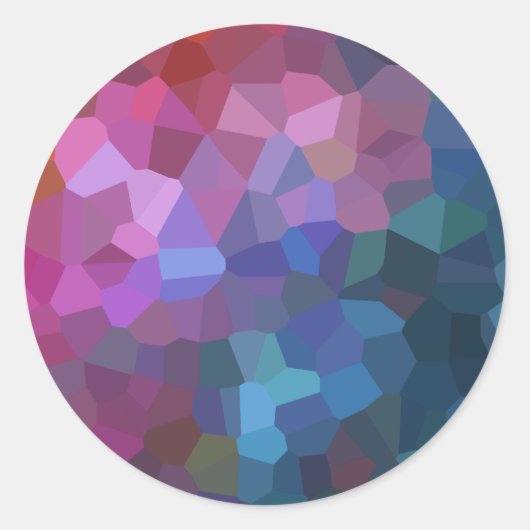 Sticker Rond Bar Mitzvah Conception abstraite (Devant)