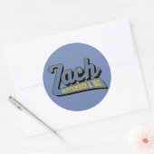 Sticker Rond bar mitzvah de zach (Enveloppe)