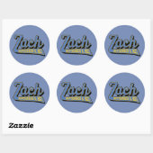 Sticker Rond bar mitzvah de zach (Feuille)