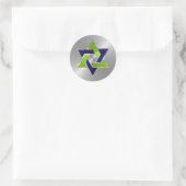 Sticker Rond Bar Mitzvah Silver (Sac)