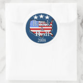Sticker Rond barack et rouleau (Sac)