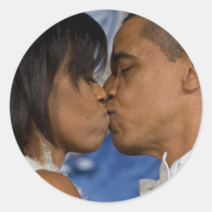 Sticker Rond Barack Obama