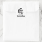 Sticker Rond Barack Obama (Sac)