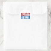Sticker Rond Barack Obama (Sac)