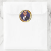 Sticker Rond Barack Obama (Sac)
