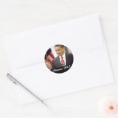 Sticker Rond Barack Obama 2012 (Enveloppe)