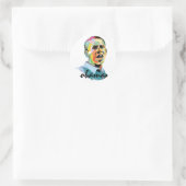 Sticker Rond Barack Obama 2012 (Sac)
