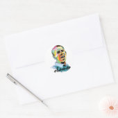 Sticker Rond Barack Obama 2012 (Enveloppe)