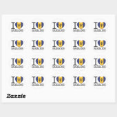 Sticker Rond Barbade (Feuille)