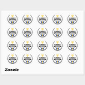 Sticker Rond Barbade (Feuille)
