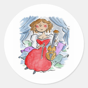 Sticker Rond Barbara Strozzi