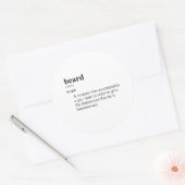 STICKER ROND BARBE (Enveloppe)