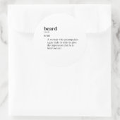 STICKER ROND BARBE (Sac)