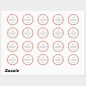 Sticker Rond Barbecue Baby Shower Favor (Feuille)