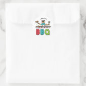 Sticker Rond Barbecue barbecue barbecue (Sac)
