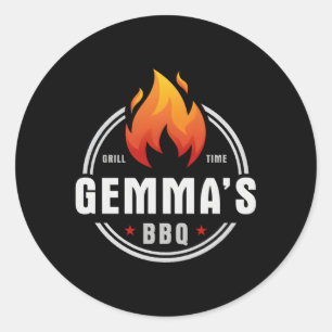 Sticker Rond Barbecue De Gemma
