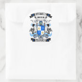 Sticker Rond Barbershop Baritone Armoiries (Sac)