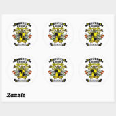 Sticker Rond Barbershop Tenor Armoiries (Feuille)