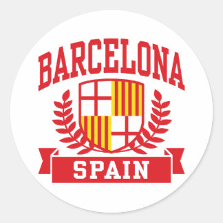 Sticker Rond Barcelone