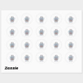 Sticker Rond Barcelone (Feuille)