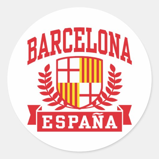 Sticker Rond Barcelone (Devant)