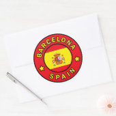 Sticker Rond Barcelone Espagne (Enveloppe)