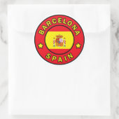 Sticker Rond Barcelone Espagne (Sac)