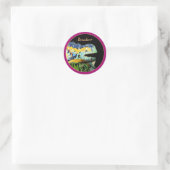 Sticker Rond Barcelone Lizard & Parc Guell, Catalogne / Gaudi (Sac)