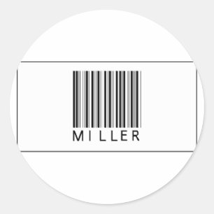 Sticker Rond Barcode Miller