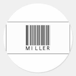 Sticker Rond Barcode Miller