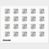 STICKER ROND BARF BRAIN (Feuille)